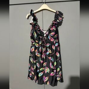 Chic Black and Gray Dress by Yours